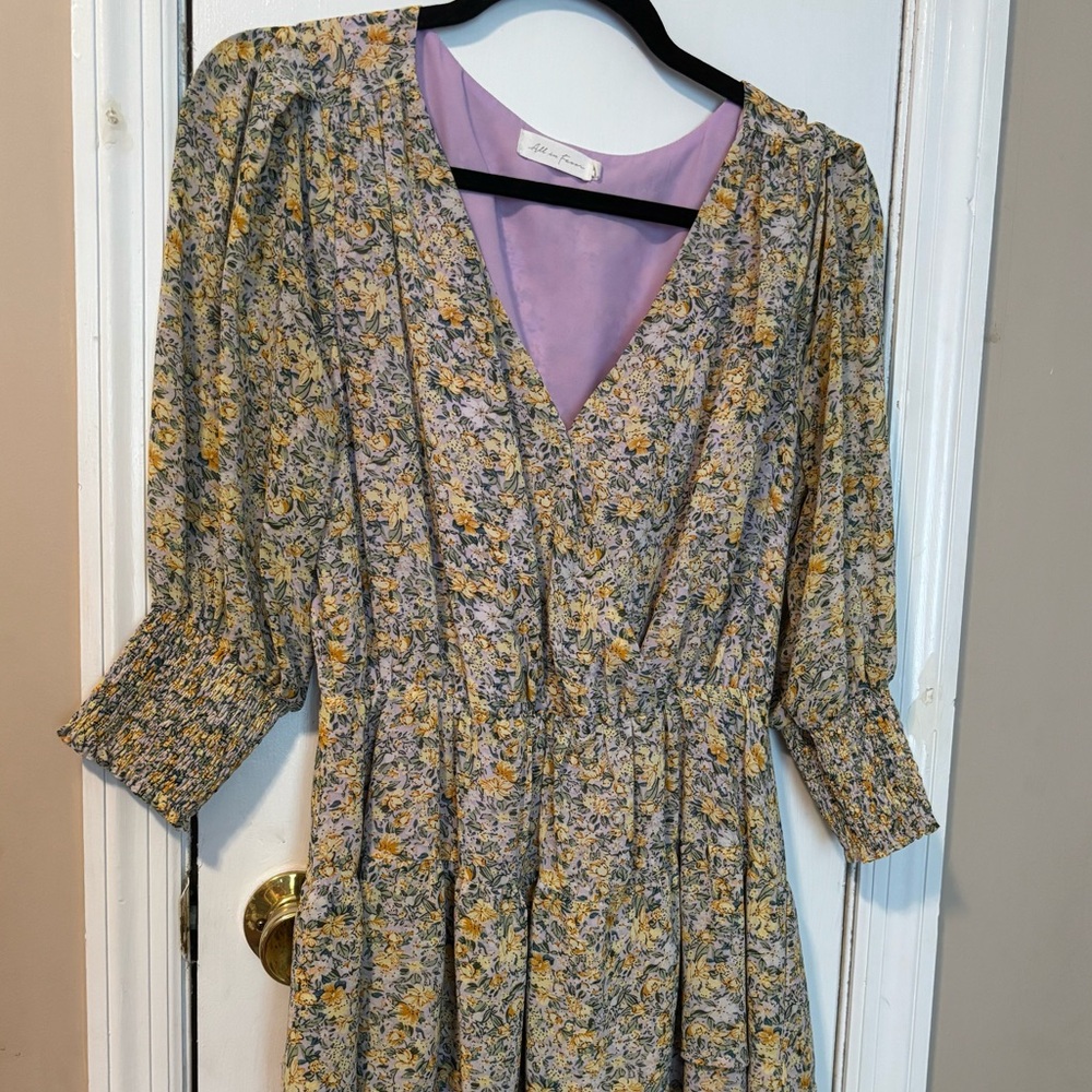 Floral V-Neck Dress